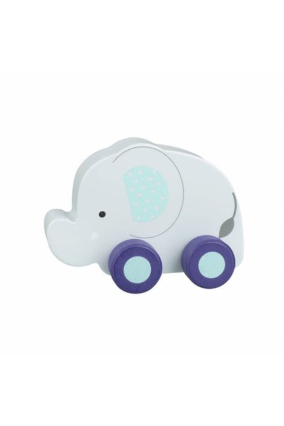 Orange Tree Toys Слон - дървена играчка с колелца,