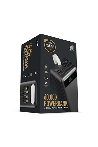 Midcom Powerway TX60 60.000 Işıklı Kamp mAh Taşınabilir Hızlı Şarj Cihazı Powerbank