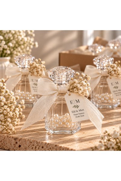 Event Signature Kişiye Özel Hediyelik 10'lu Kolonya Şişesi – Düğün Nişan Nikah Söz Kına Doğum Günü Baby Shower Gender Reveal