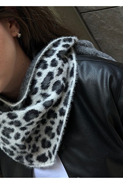 KİLİGİSTANBUL Eșarfă/Șal/Fular triunghiular cu model leopard, ultra moale, cu...