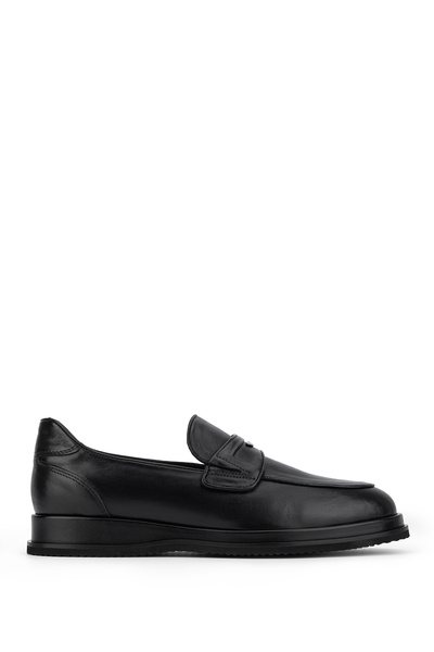 Tamer Tanca Men's Genuine Leather Black Classic Shoes