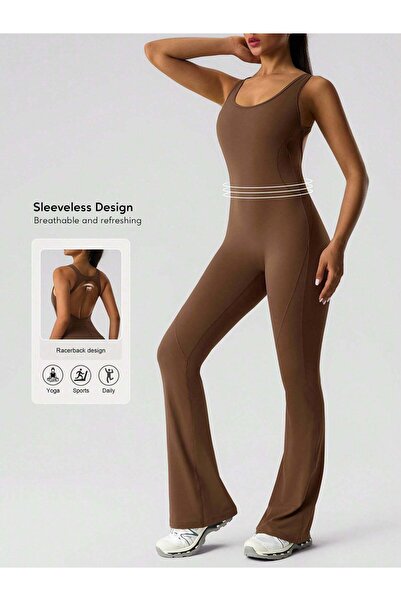 Sheya Long overalls, brown