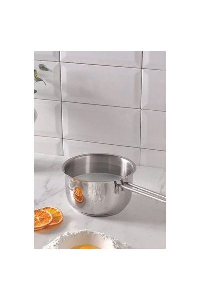 Turkishsouq Hisar Teos Steel Milk Jug 14 cm