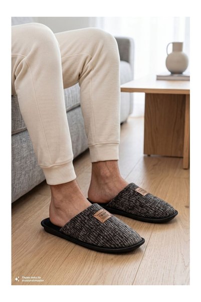 Twigy Chiessa Men's House Slippers Gray 41/46