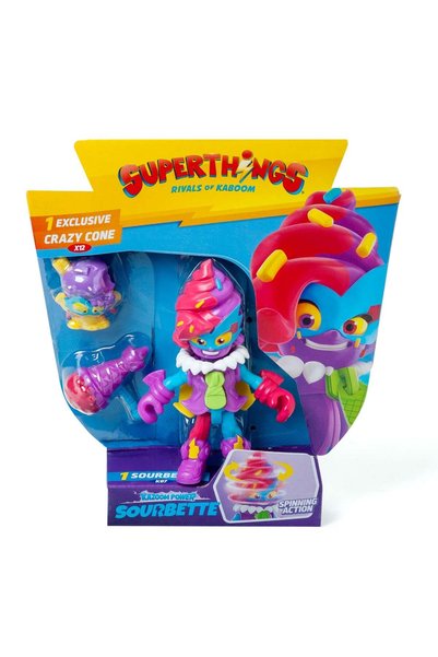 SuperThings Set 2 figurine, Superthings, Kazoom Power Mission Kids, Sourbette...