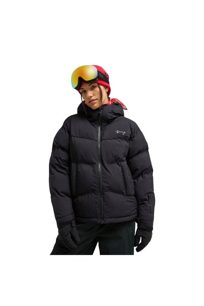 Roxy 15k Alofted Puffy Jk Kadın Siyah Snowboard Ceketi KADIN SNOWBOARD CEKETİ ERJTJ03556