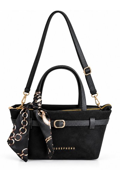 Generic Brand Suede Textured Classic Stylish Scarf Detailed Zippered Women's Daily Shoulder and Hand Bag