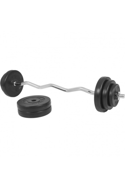 Gorilla Sports Set bara Z, 35 kg, discuri din ciment