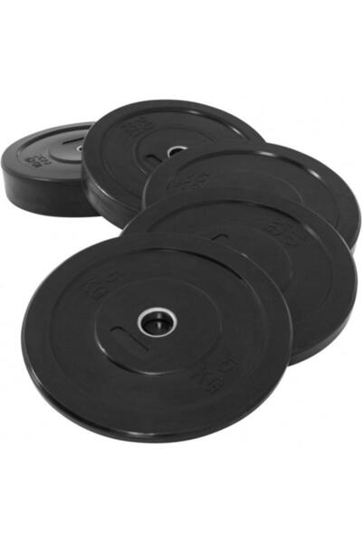 Gorilla Sports Олимпийски дискове, гумирани, лъскави 5 - 25 кг, 50/51 мм 25 кг