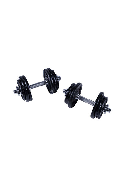 Gorilla Sports Set gantere Gripper Negru 20 kg cu 2x 2,5 kg + 2x 1,25 kg greu...