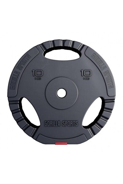 Gorilla Sports Discuri din plastic umplute cu ciment, cu grip, 1,25 - 15 kg, ...
