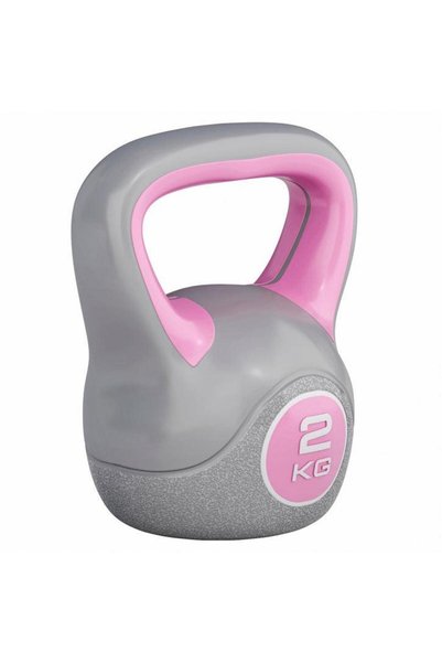 Gorilla Sports Γκρι πλαστικό kettlebell 2 - 20 κιλά 2 κιλά