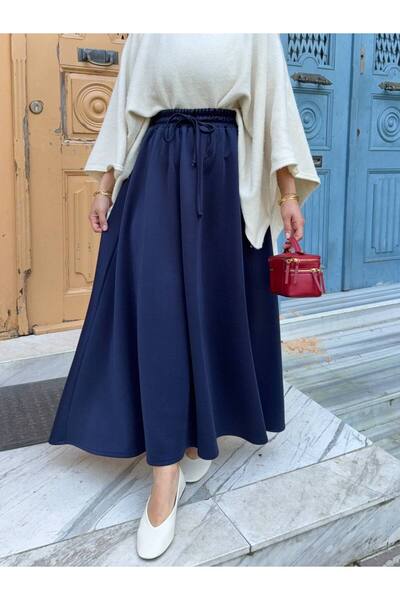 nurvina modest wear Puf Scuba Waist Adjustable Bell Skirt