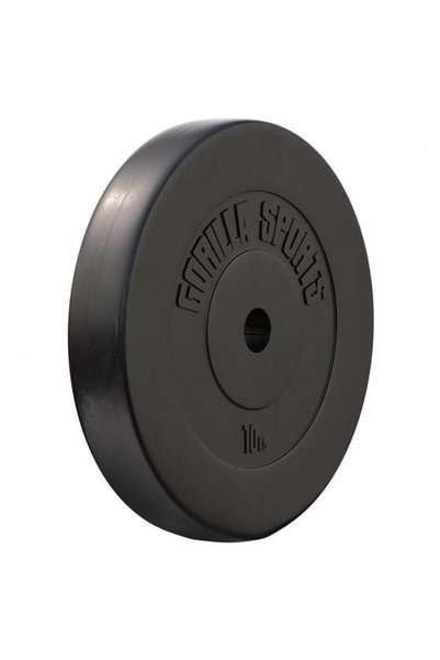 Gorilla Sports Disc din plastic umplut cu ciment, 1,25 - 15 kg, 30/31 mm 10 KG