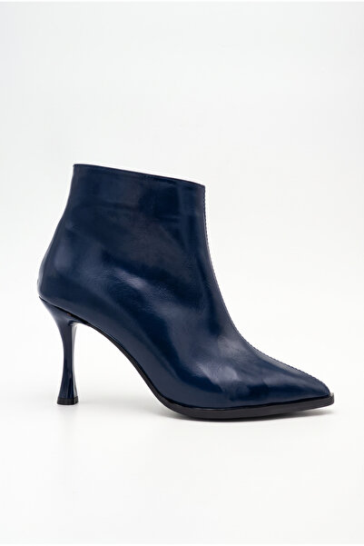 Shoesers Γυναικείες μπότες με μυτερή μύτη και φερμουάρ, λεπτό ψηλό τακούνι (τ...