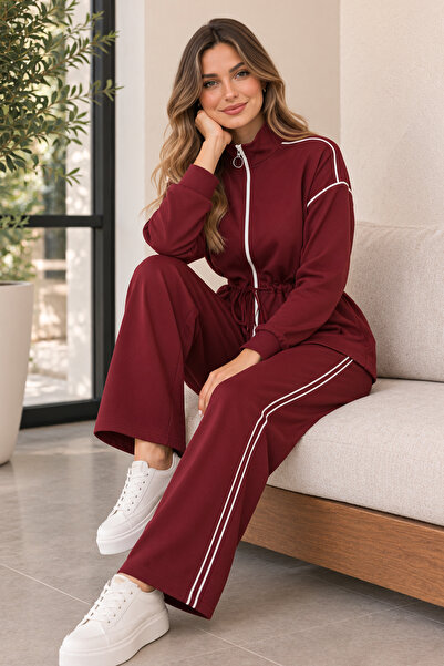 benguen Zippered Modal Double Suit N8291 Plum