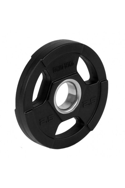 Gorilla Sports Discuri din fier cauciucat, cu grip, olimpice PRO, 1,25 - 25 k...