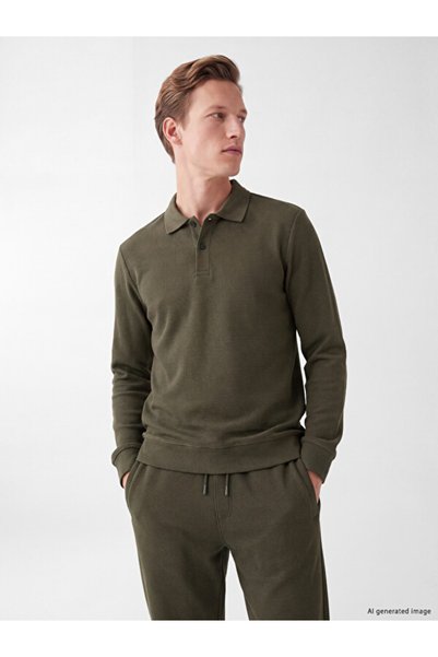 LC Waikiki Timeless Clothing & Timeless Choices Turn-Down Collar Men's Sweats...