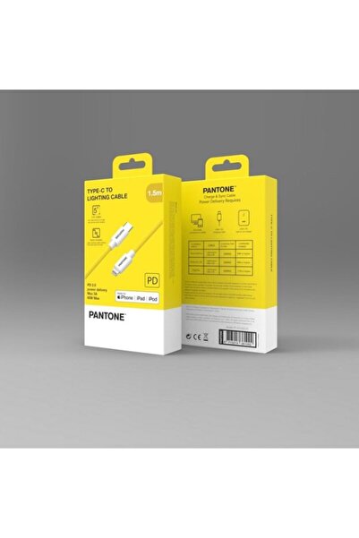 Pantone Cablu USB-C la Lightning 150 cm, Certificare MFi, Încărcare și Transf...