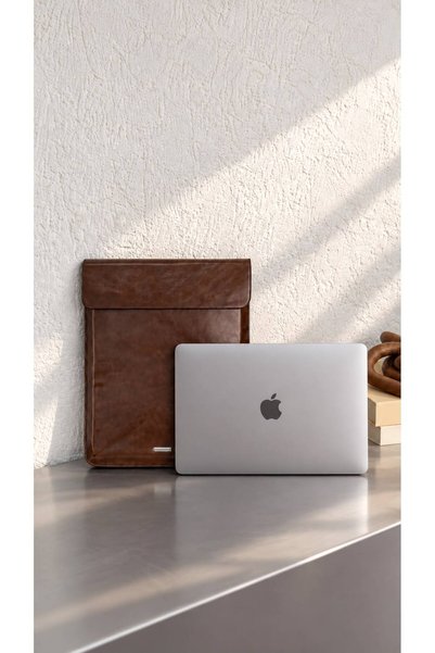 minebag Suya Dayanıklı 13 inç MacBook Uyumlu Deri Protec Laptop Koruyucu Kılıf