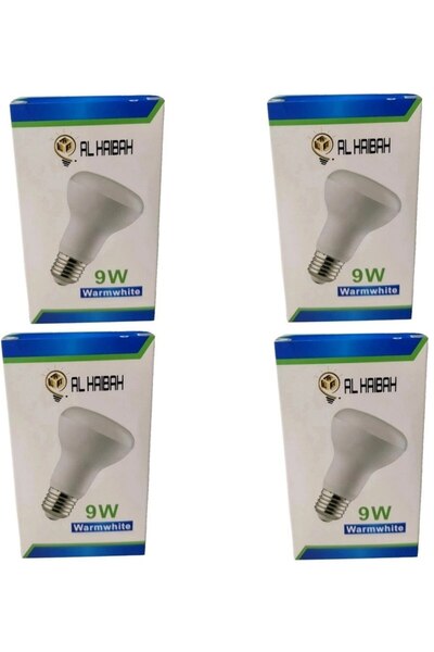 ALYAQOOT ALTHAMEEN Set of Led (Led) Bulbs Kasaat from Hiba - 9W Warm Light E27 Large Screw Base