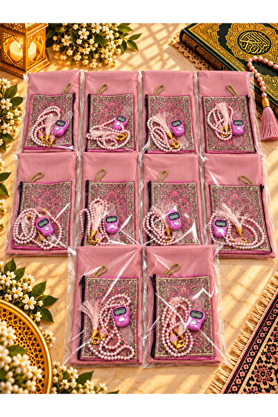 LenaToptan 10 Pieces of Pink Gelatin Flamed Cover Wallet Prayer Beads and Pla...