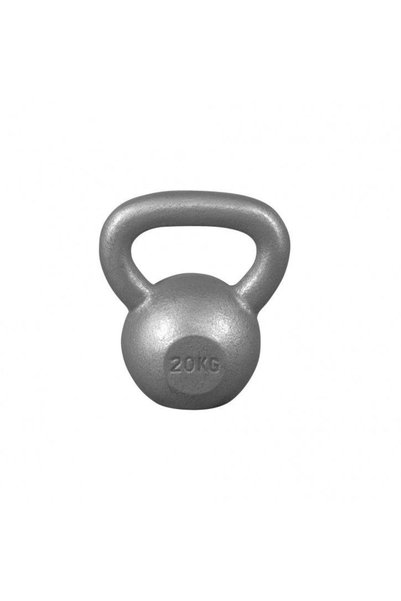 Gorilla Sports Κετλμπέλ από χυτοσίδηρο 2 - 32 κιλά Ασημί / 20 κιλά