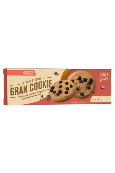 GLUTEN FREE Biscuiți cu făină integrală de quinoa și ciocolată fără gluten 16...
