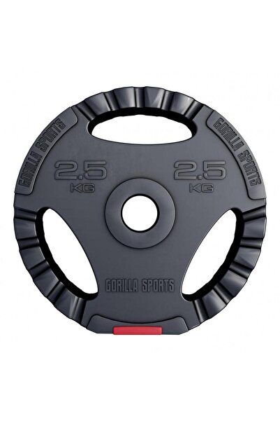 Gorilla Sports Discuri din plastic umplute cu ciment, cu grip, 1,25 - 15 kg, ...