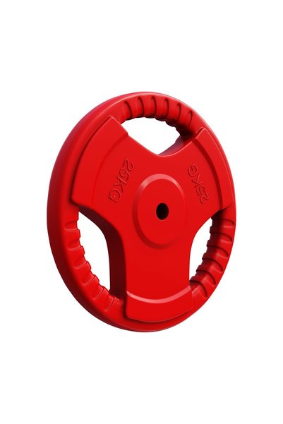 Gorilla Sports Гумирани дискове за захват, 1.25 - 25 кг, 30/31 мм, 25 кг