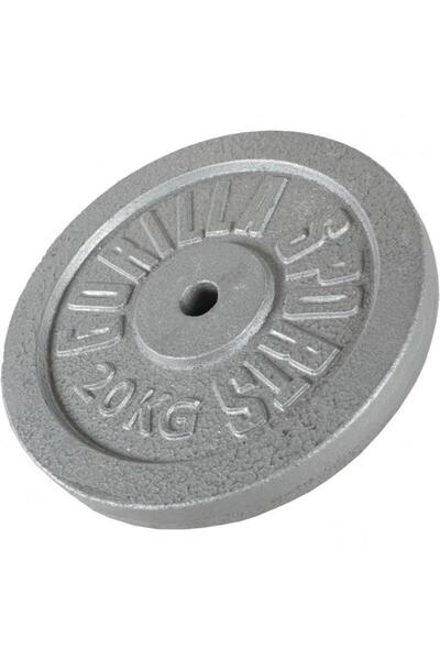 Gorilla Sports Discuri de halteră din fontă 0,5 - 30 kg Argintiu / 20 kg