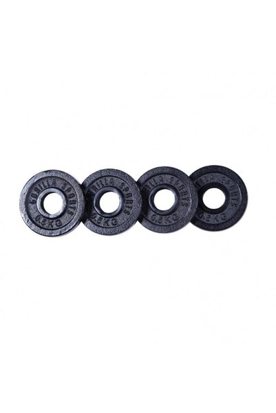 Gorilla Sports Discuri de halteră din fontă 0,5 - 30 kg Negru / % SET 2 KG ( ...