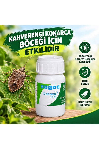 yodis DELTAMİX 55 SC 50 ML KAHVERENGİ KOKARCA BÖCEĞİ İLACI OSURUK BÖCEĞİ İLACI AKREP İLACI