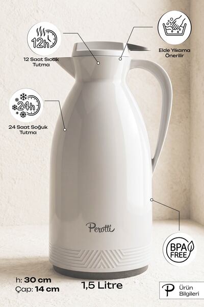 Perotti Modeno Cam Termos 1,5 L Latte