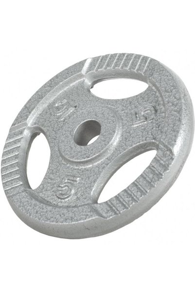 Gorilla Sports Чугунени дискове за тежести Gripper 0.5 - 20 кг Сребристи / 30...