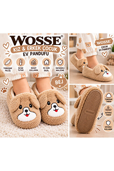 WOSSE Kız Erkek Çocuk Peluş Pandufu Lila Pembe Bej Gri Siyah Renk Seçenekli