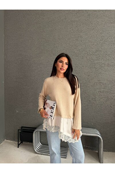 Dantel Detaylı Bluz