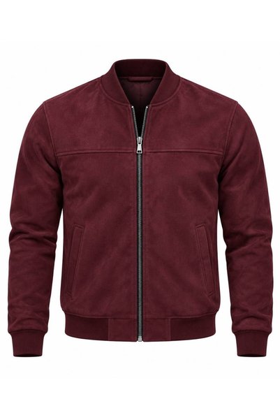 LUMAST Bomber Kolej Süet Basic Mevsimlik Ceket