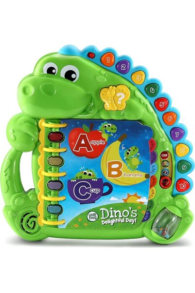 LeapFrog كتاب لياب فروج دينو ديلايتس داي، متعدد الألوان، قطعة واحدة