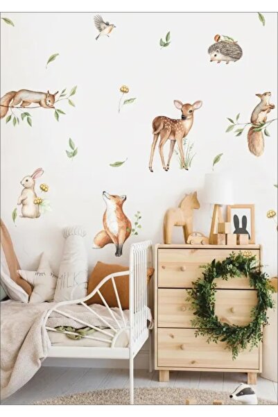 LABELOVE Orman Hayvanları Çocuk Odası Duvar Sticker