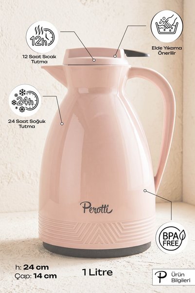 Perotti Modeno Cam Termos 1,0 L Pudra