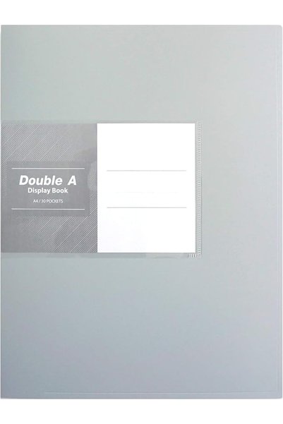 DOUBLE A Display Book 30 Pockets Grey