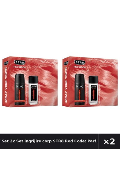 str8 Set 2x Set îngrijire corporală Red Code : Parfum pentru corp, 85ml + Deo...