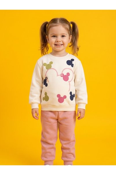 esmababykids طقم فليس للفتيات مكون من 3 قطع، طقم شتوي للفتيات من الأسفل والعلوي