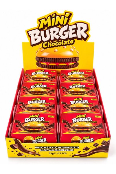 Mini Chocolate Burger – Hamburger Şeklinde Çikolatalı Atıştırmalık