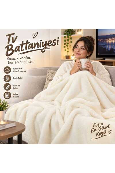 BEYLERBEYİ TV battaniyesi, tek kişilik battaniye,polar welsoft peluş battaniy...