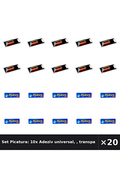 Picatura Set Picatura: 10x Adeziv universal, , transparent, 2 ml + Adeziv Gel...