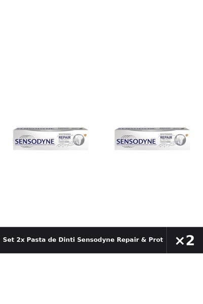 Sensodyne Set 2x Pastă de dinți Repair & Protect Whitening, 75 ml