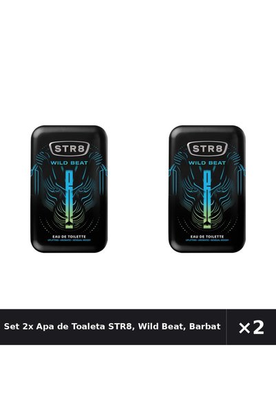 str8 Set 2x Apa de Toaleta STR8, Wild Beat, Barbati, 100 ml