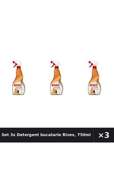 Rivex Set 3x Detergent bucătărie Rivex, 750ml